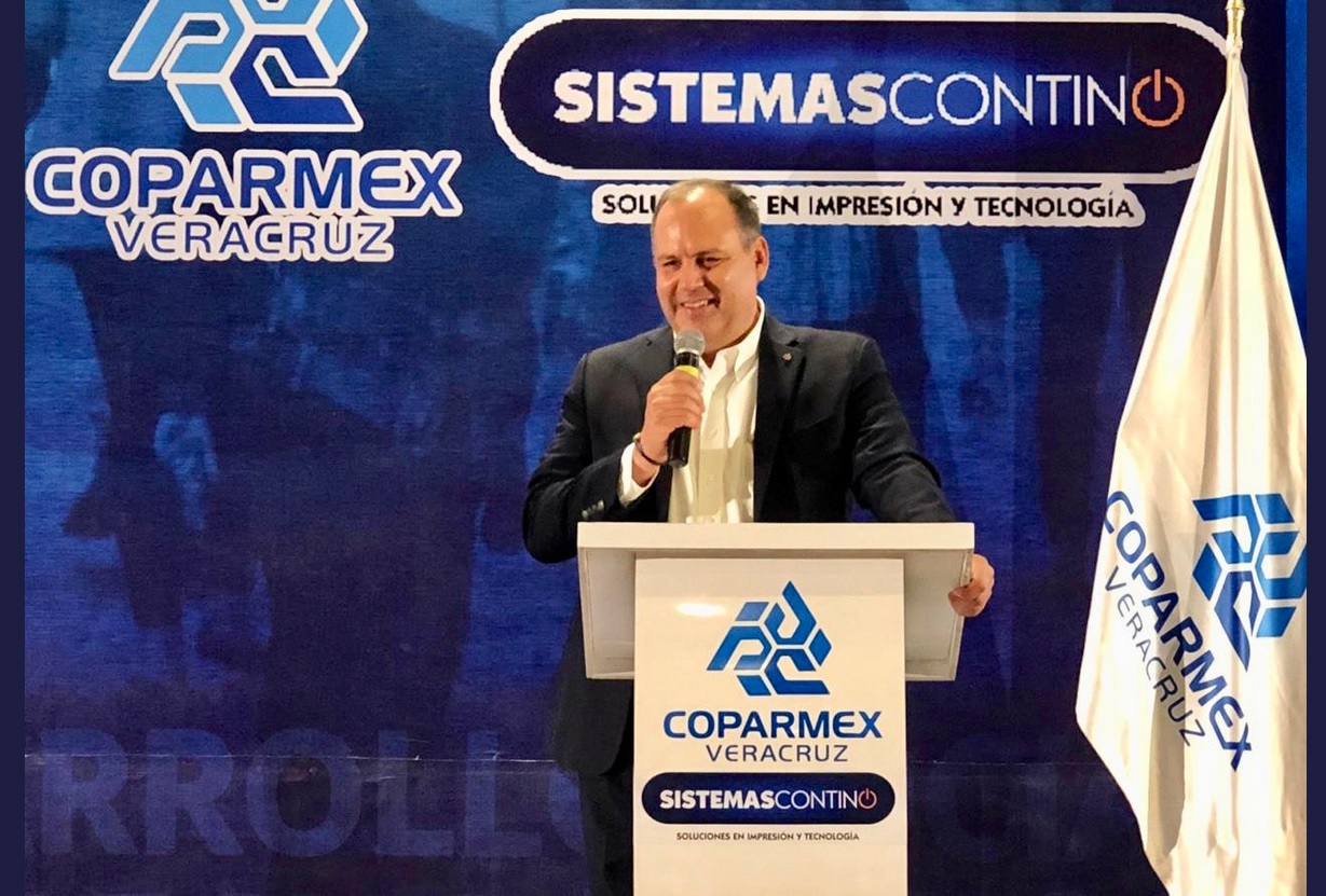 Foto: Gustavo de Hoyos, presidente de la Coparmex, 9 de julio 2019. Twitter @gdehoyoswalther