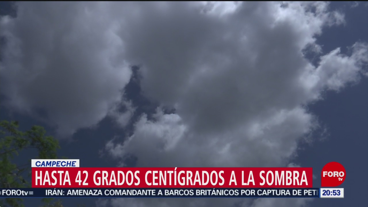 FOTO: Hasta 42 grados centígrados a la sombra en Campeche, 6 Julio 2019