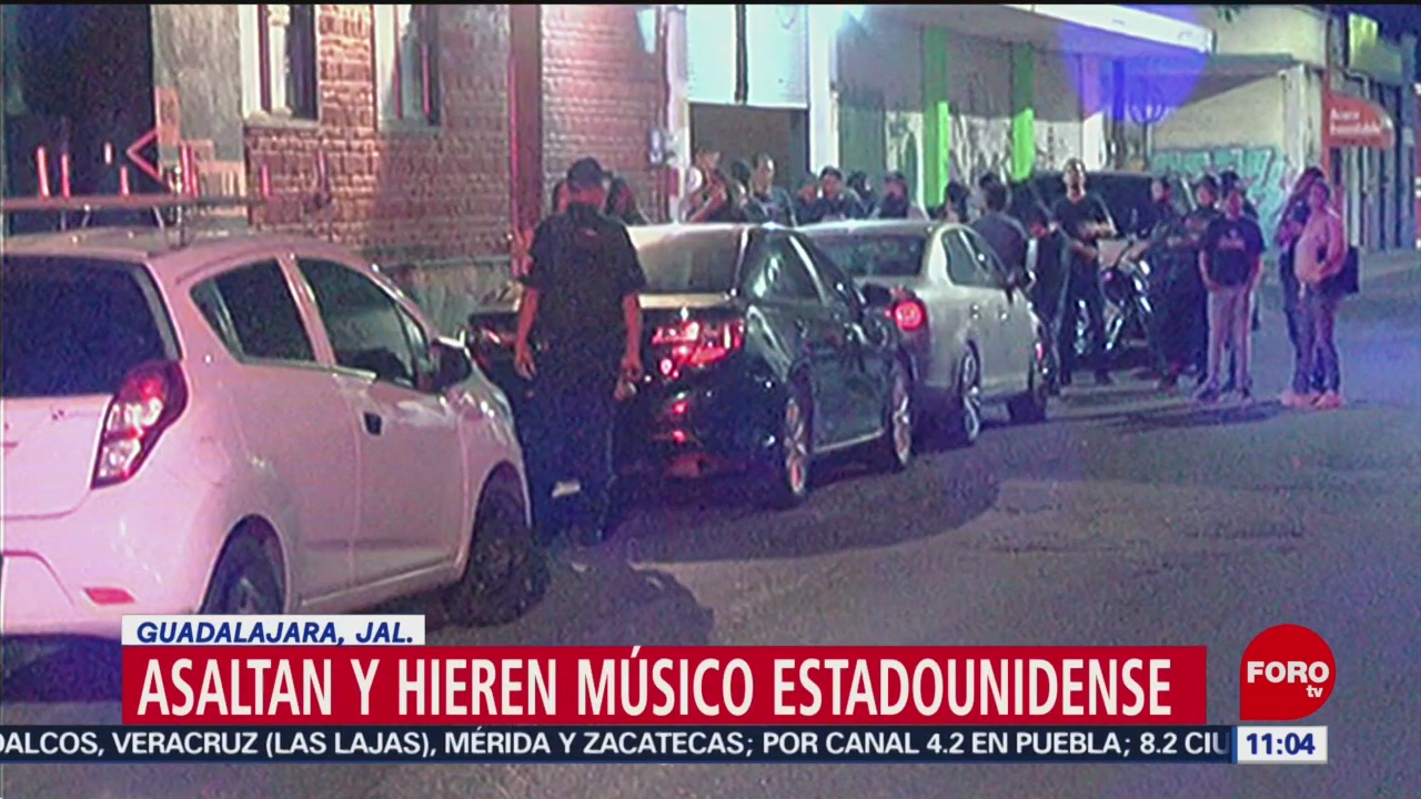 Hieren a músico estadounidense durante asalto en Guadalajara, Jalisco