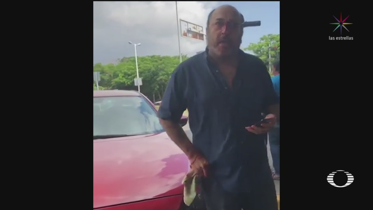 Foto: Video Hombre Entierra Cuchillo Ojo Estacionamiento Veracruz 10 Julio 2019