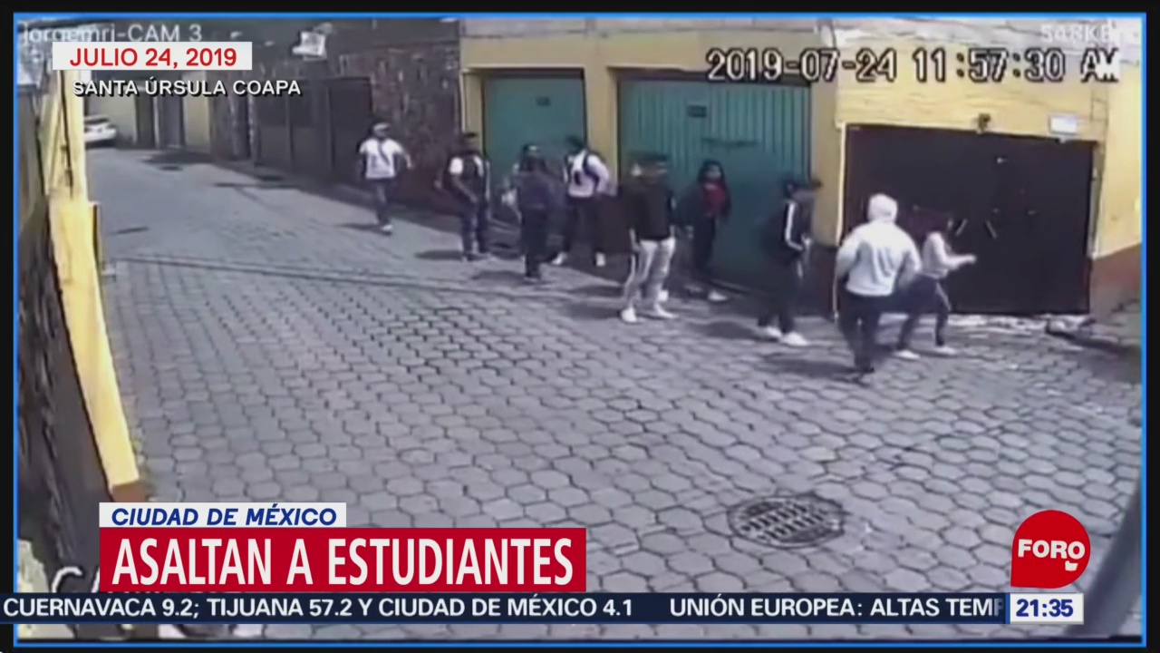 Hombres armados asaltan a estudiantes en Coyoacán