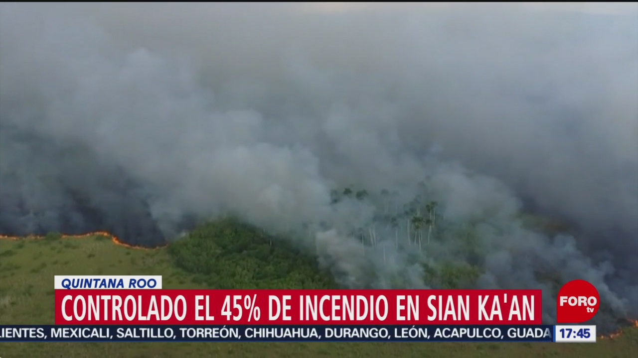 Incendio reserva Sian Ka'an afecta 1,500 hectáreas