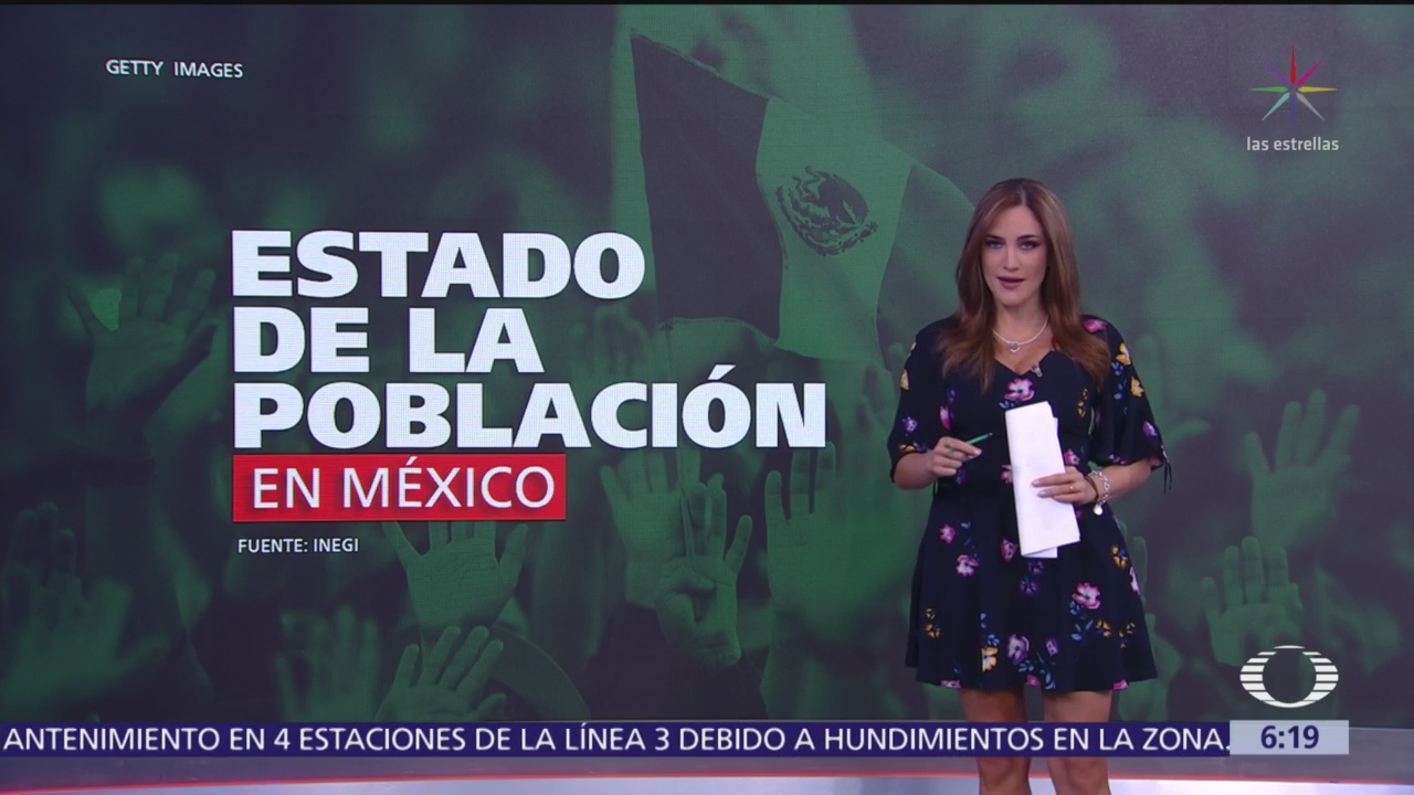 INEGI informa detalles de la población en México