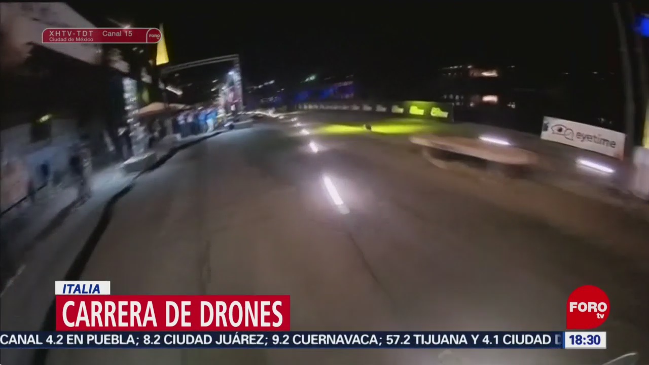FOTO: Italia lleva a cabo una carrera de drones, 14 Julio 2019