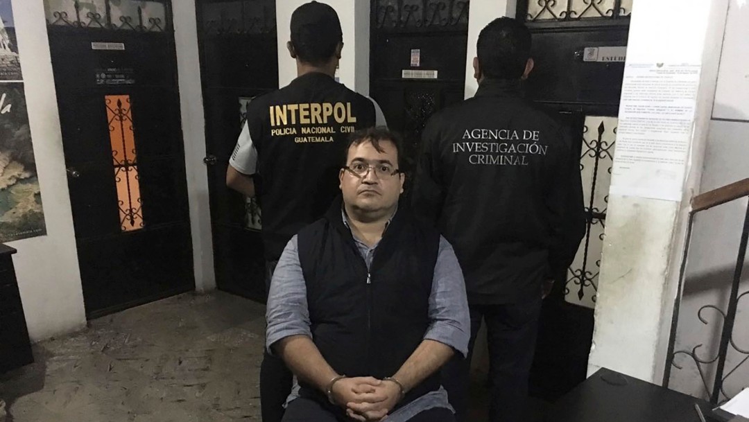 Foto: Javier Duarte luego de su detención en Guatemala, 15 de abril de 2017, Guatemala