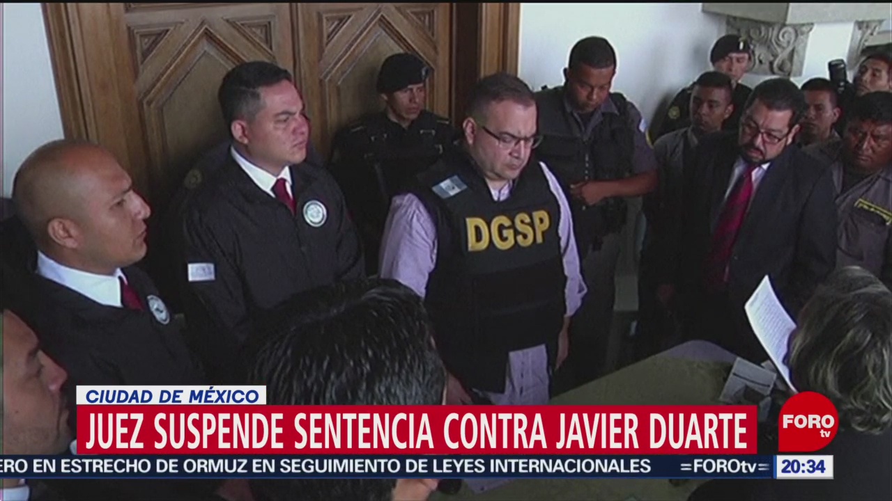 Foto: Suspende Sentencia Javier Duarte 22 Julio 2019