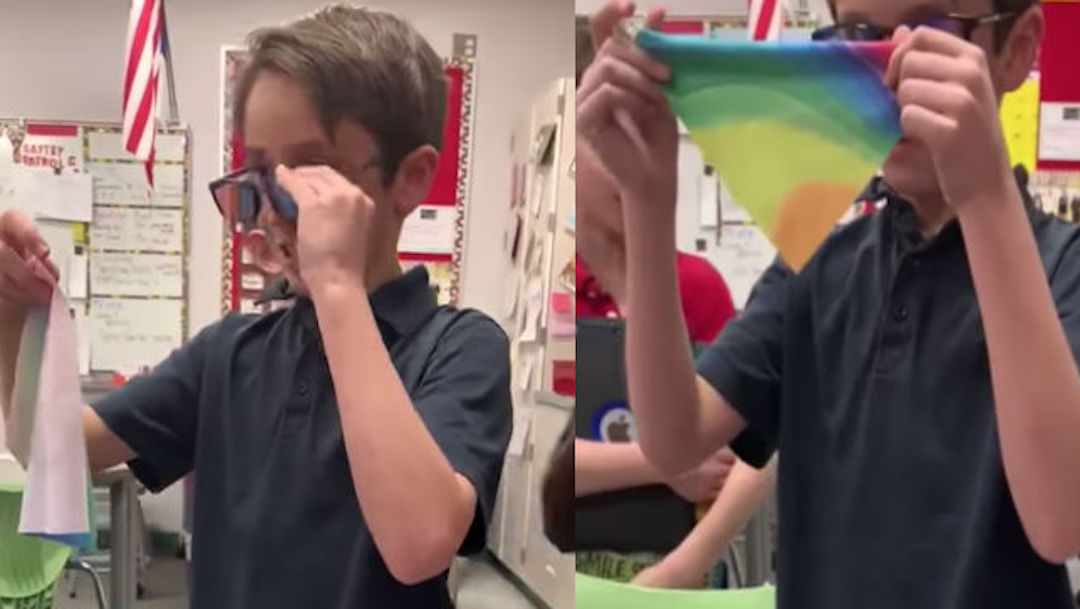 Video: Niño ahorra y le compra lentes a su amigo daltónico
