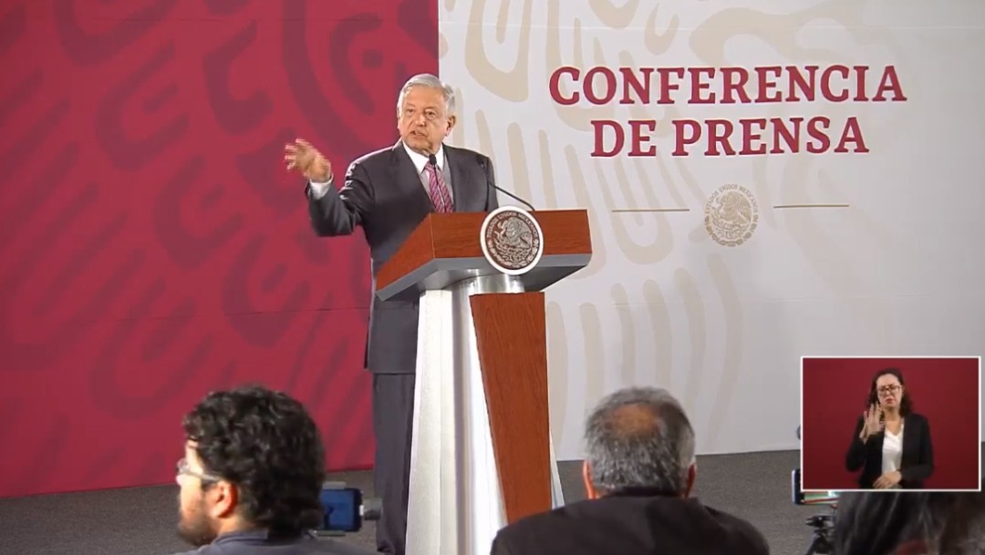 Foto: El presidente López Obrador en conferencia de prensa, 24 de julio de 2019, Ciudad de México
