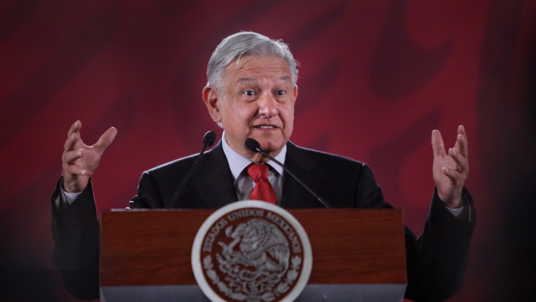 Foto: López Obrador en conferencia de prensa, 2 de julio de 2019, Ciudad de México