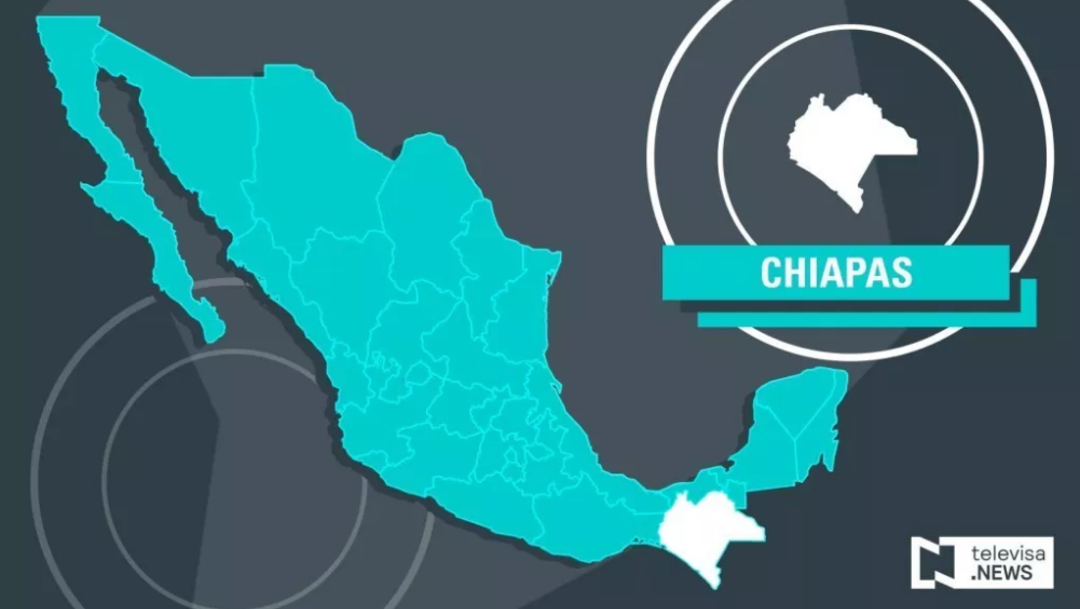 Mapa de Chiapas.
