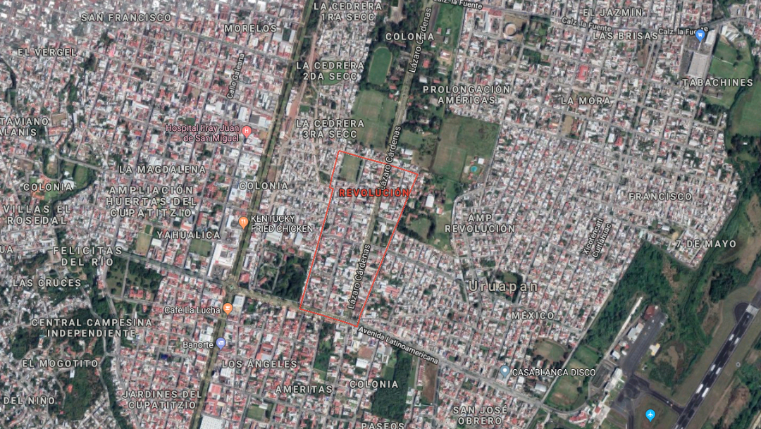 IMAGEN Matan a tres mujeres en spa de Uruapan (Google Maps)