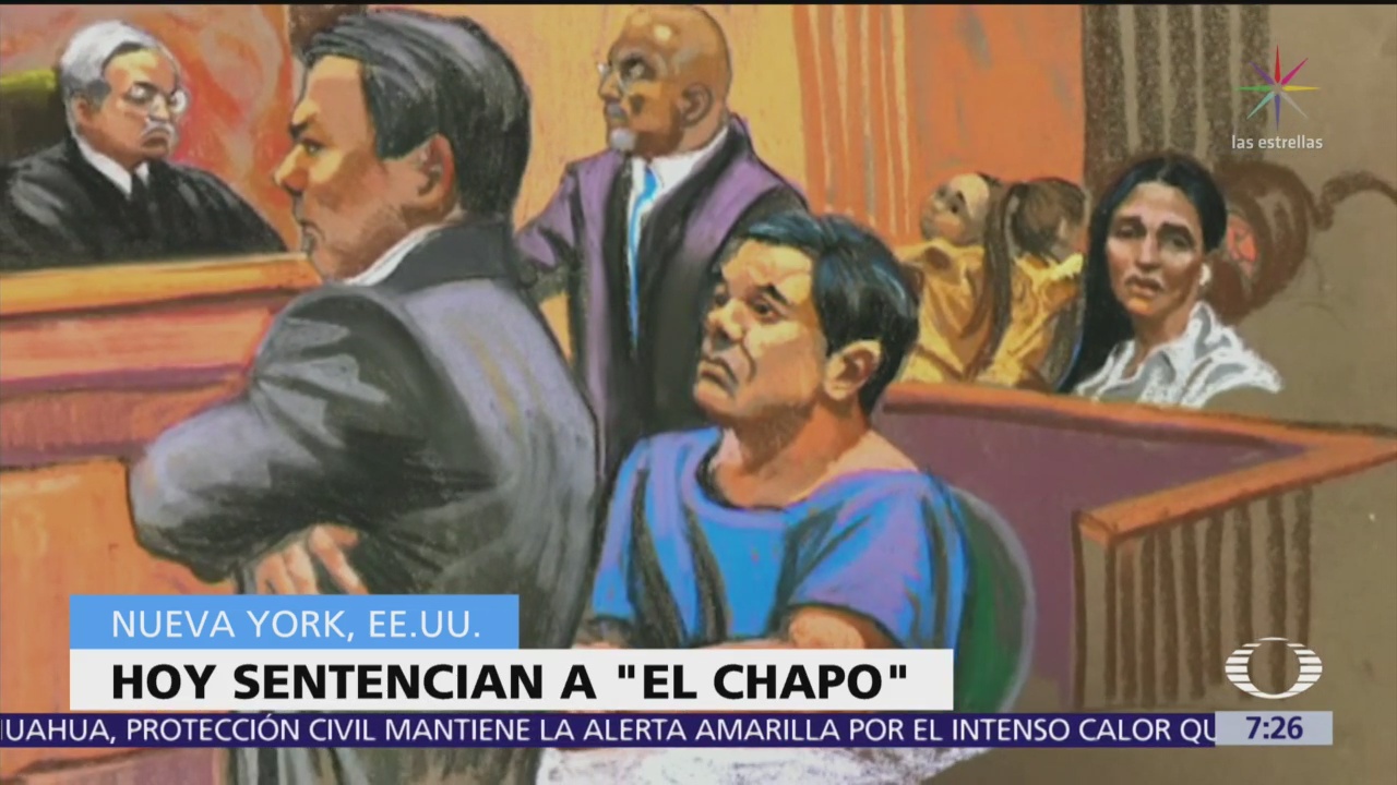 Medios de comunicación aguardan sentencia a Joaquín ‘El Chapo’ Guzmán