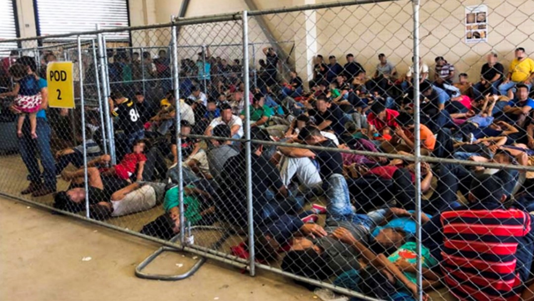 Foto: Migrantes hacinados en centro de detención en Texas, 11 de junio de 2019, Estados Unidos