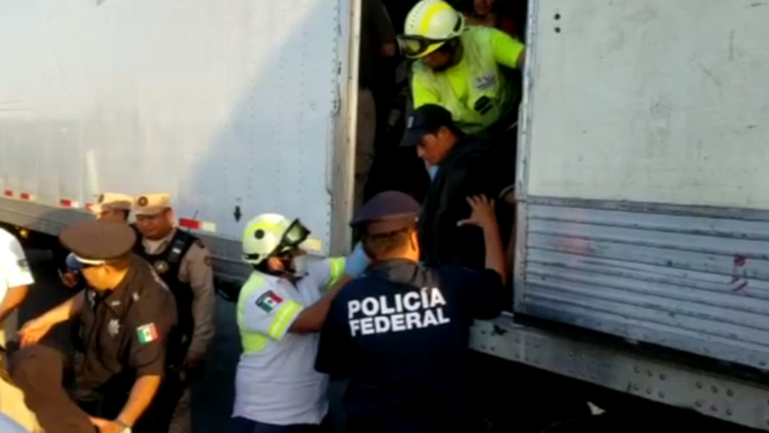 Foto: La Guardia Nacional y Agentes Federales de Migración localizan a 34 menores de edad y 78 adultos, 17 de julio de 2019 (Noticieros Televisa)