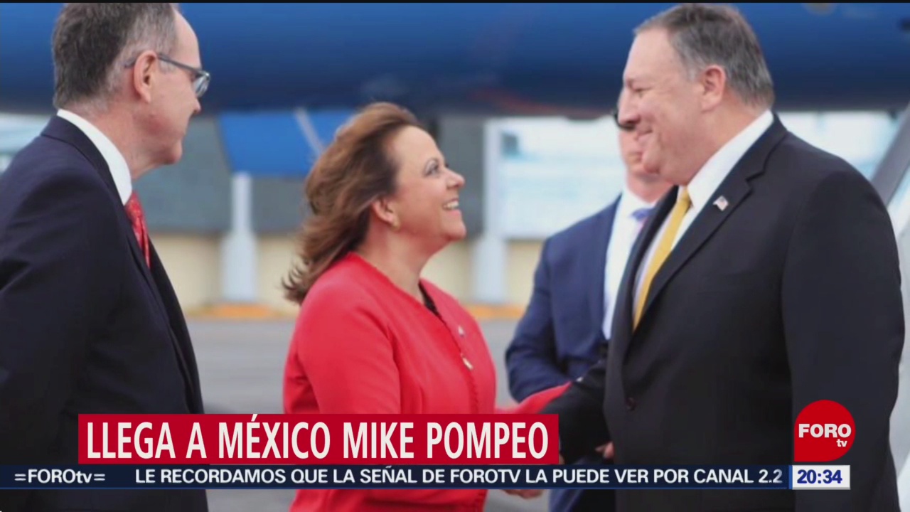 FOTO: Mike Pompeo llega a México; mañana se reunirá con Ebrard, 20 Julio 2019