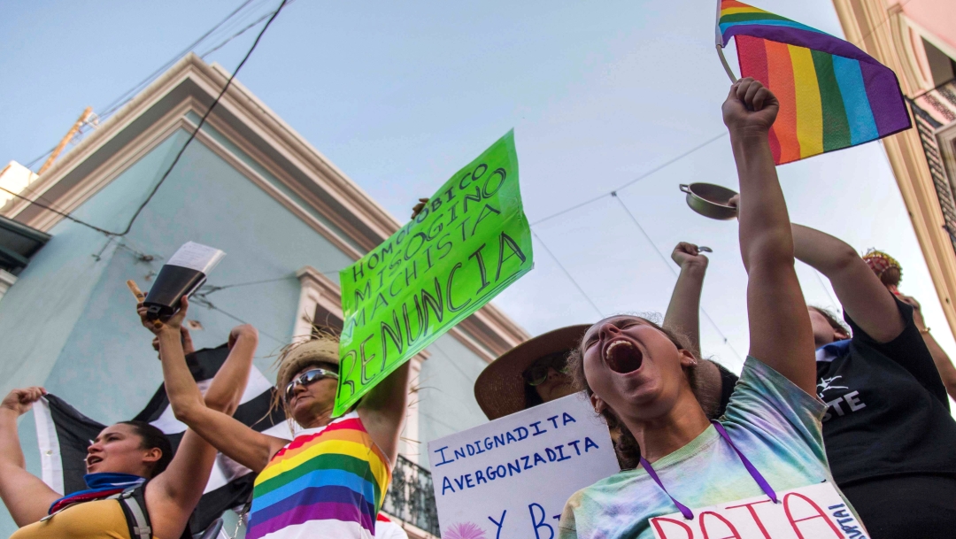 Foto Miles de puertorriqueños marchan para exigir la renuncia del gobernador Ricardo Rosselló 22 julio 2019