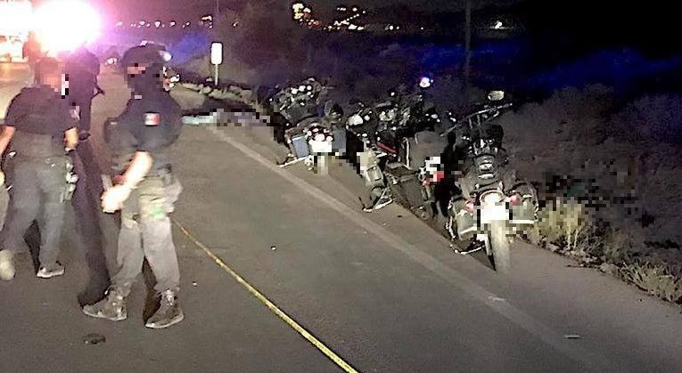 Motociclistas asesinados en Chihuahua.