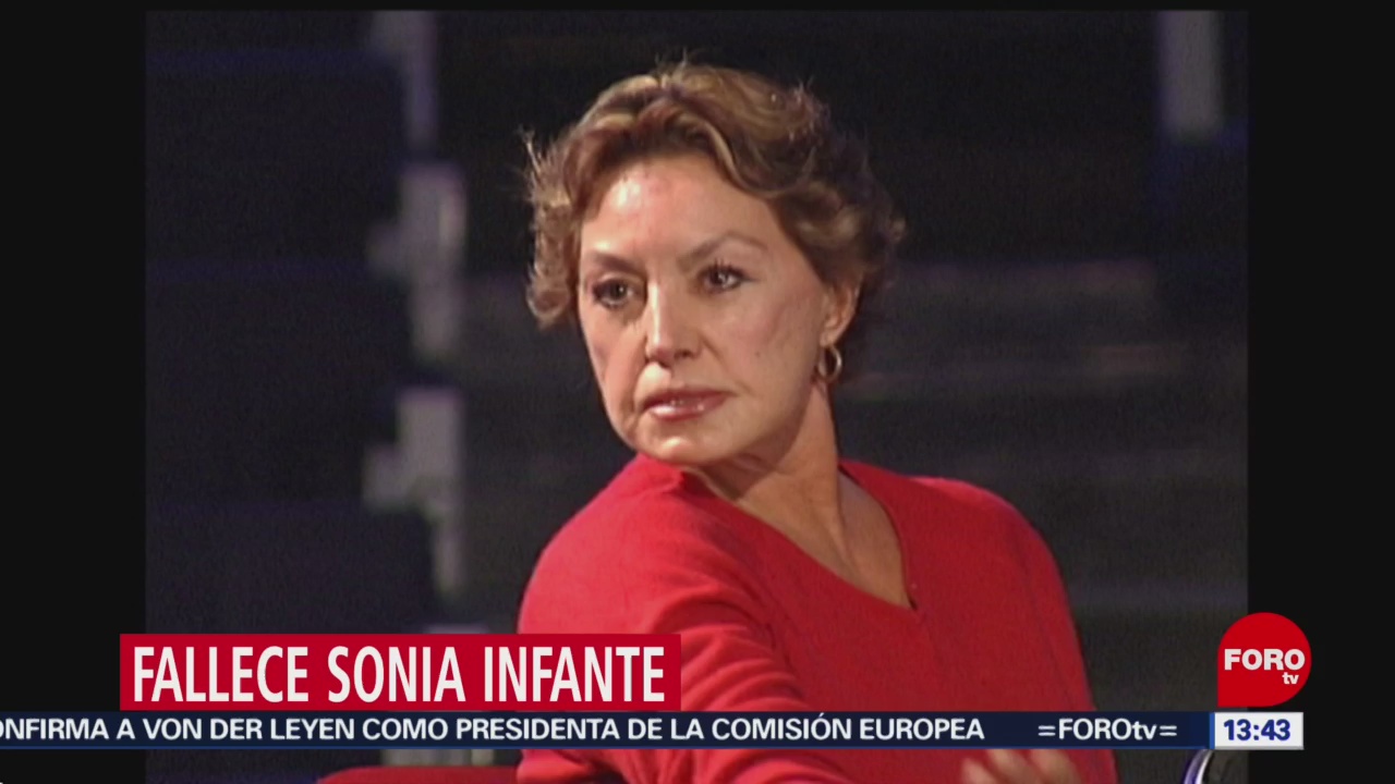 Muere la actriz Sonia Infante