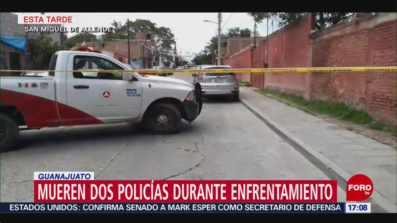 Mueren policías en balacera en San Miguel Allende
