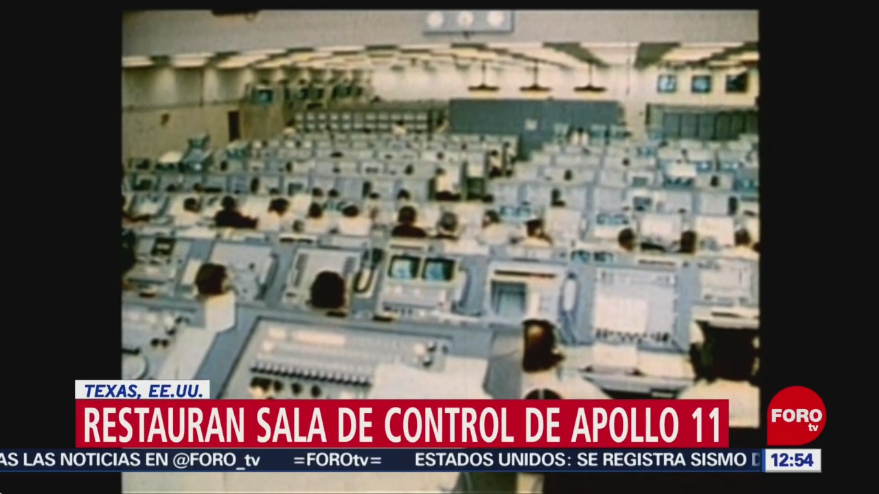 NASA restaura sala de control del Apolo 11