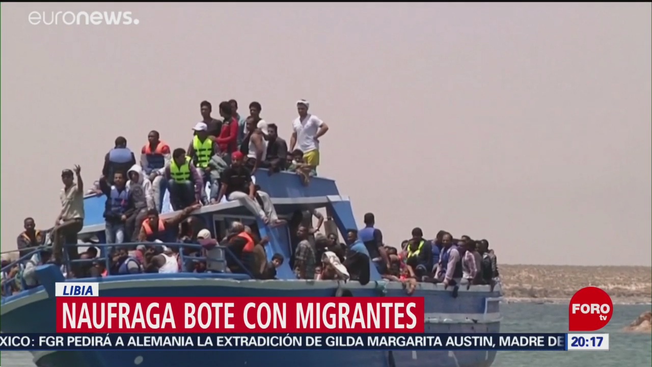 Foto: Naufraga bote con unos 300 migrantes en costas de Libia