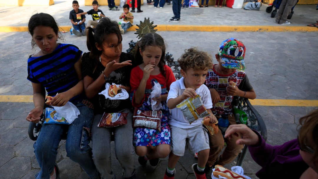 Foto: Niños migrantes en Matamoros, 27 de junio de 2019, Tamaulipas
