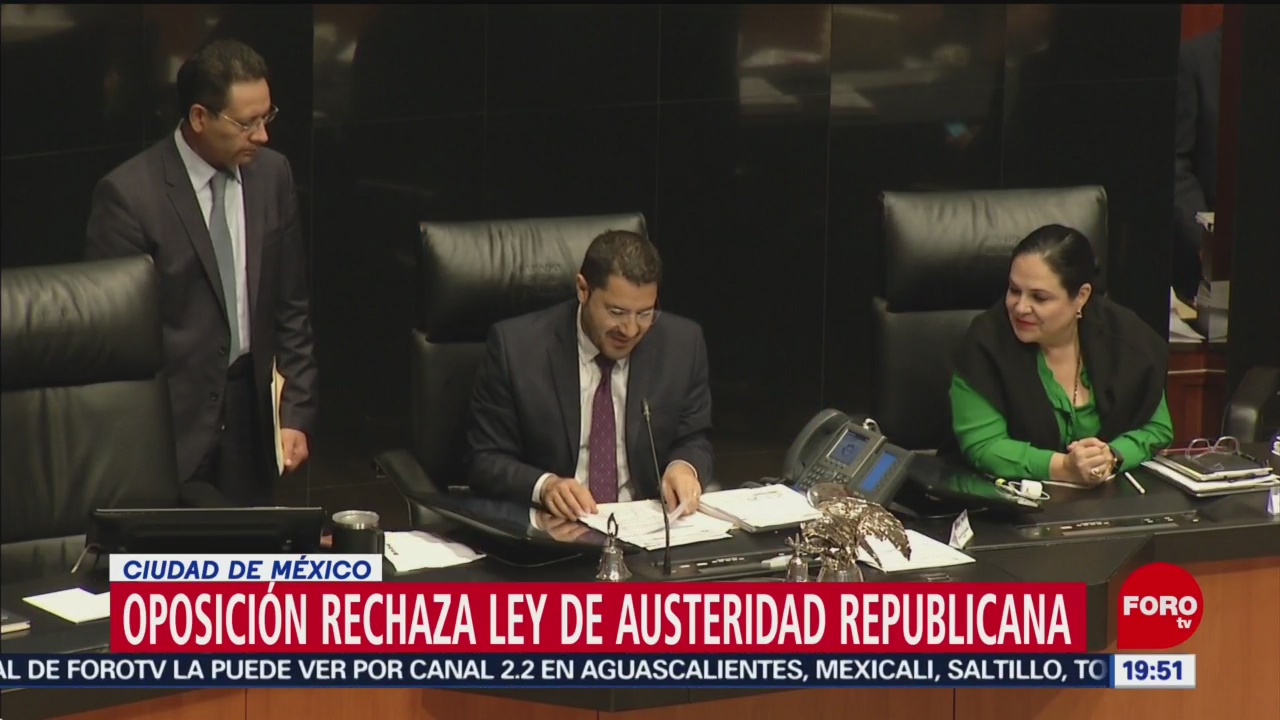 Foto: Oposición Rechaza Ley Austeridad Republicana 2 Julio 2019
