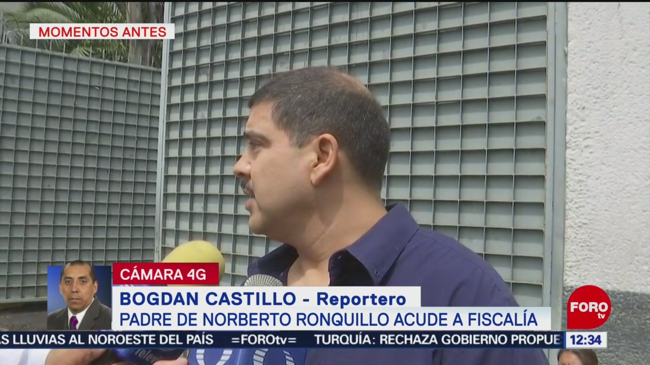 Padre de Norberto Ronquillo acudió a Fiscalía Antisecuestros de CDMX