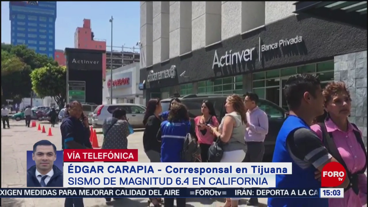 Foto: Palacio municipal de Tijuana fue desalojado por sismo en California