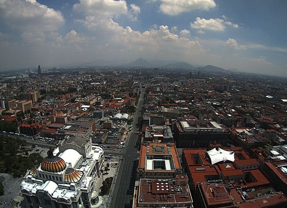 panoramica de la ciudad de méxico, del 22 de julio 2019