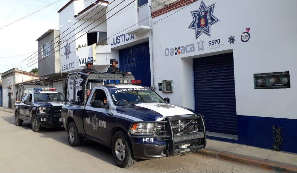 Operativo de seguridad en Oaxaca.