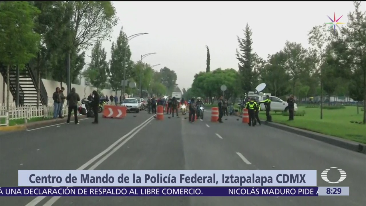Policías federales mantienen toma del Centro de Mando de Iztapalapa