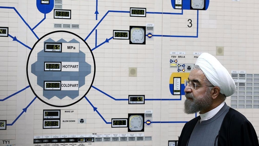 Foto: El presidente de Irán, Hasan Rohani, durante visita a planta nuclear, 13 de mayo de 2015