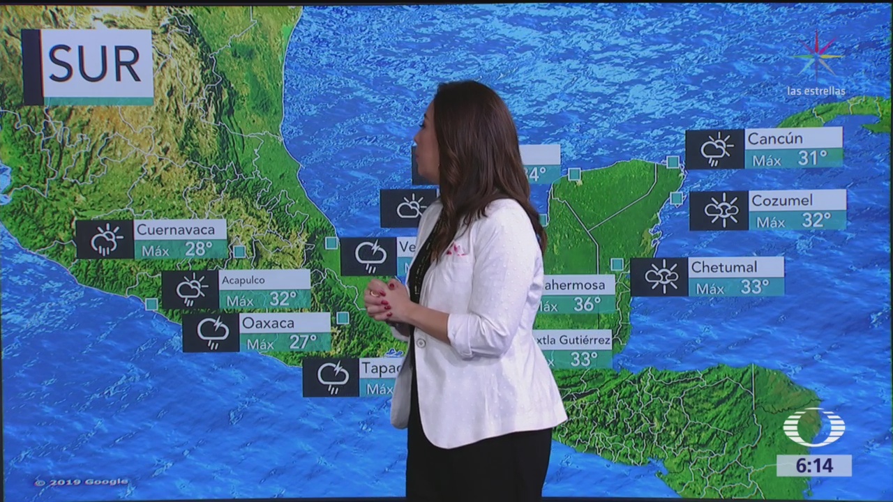 Prevén chubascos y lluvias fuertes en gran parte de México