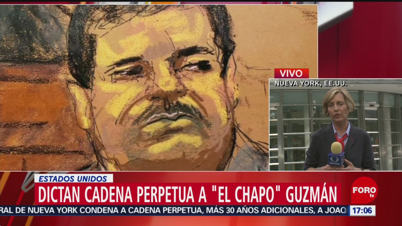 Dictan cadena perpetua a El Chapo