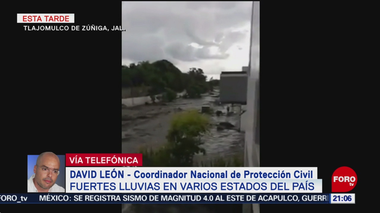 FOTO: Protección Civil no reporta fallecidos por fuertes lluvias en México, 21 Julio 2019