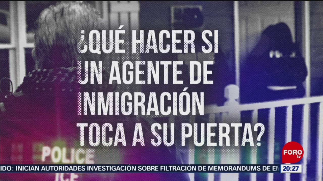 Foto: Qué Hacer Agente Migración Toca Puerta 12 Julio 2019