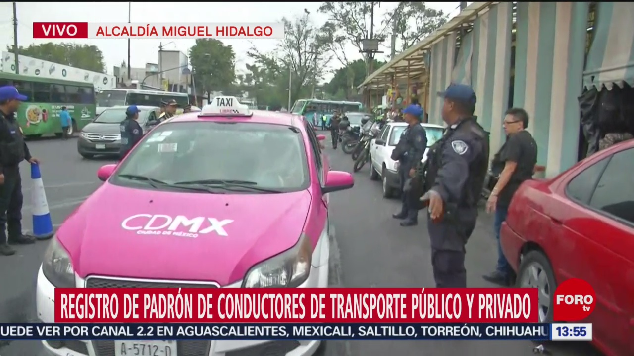 Foto: Registro Padrón Conductores Transporte Publico 26 Julio 2019