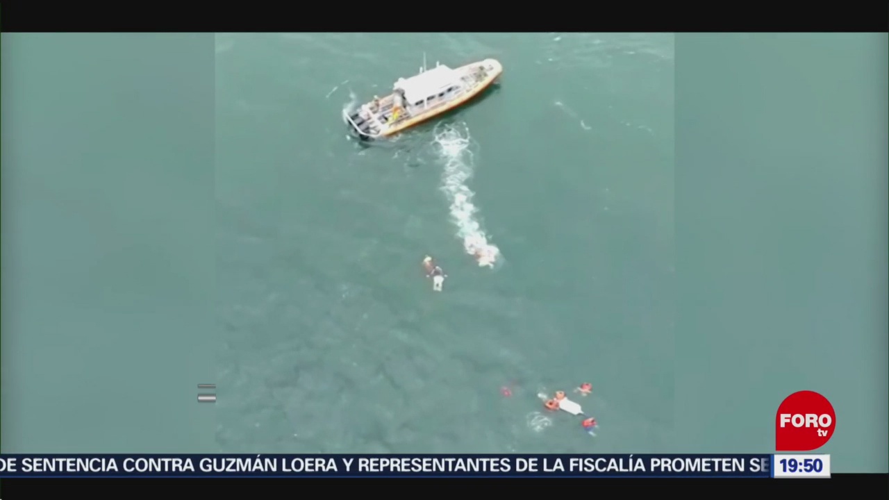 Foto: Rescatan 8 Personas Yate Hundía Ensenada Baja California 17 Julio 2019
