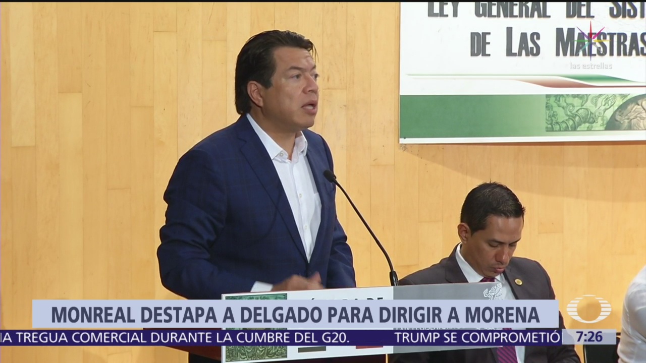 Senador Monreal destapa a Mario Delgado para dirigir a Morena