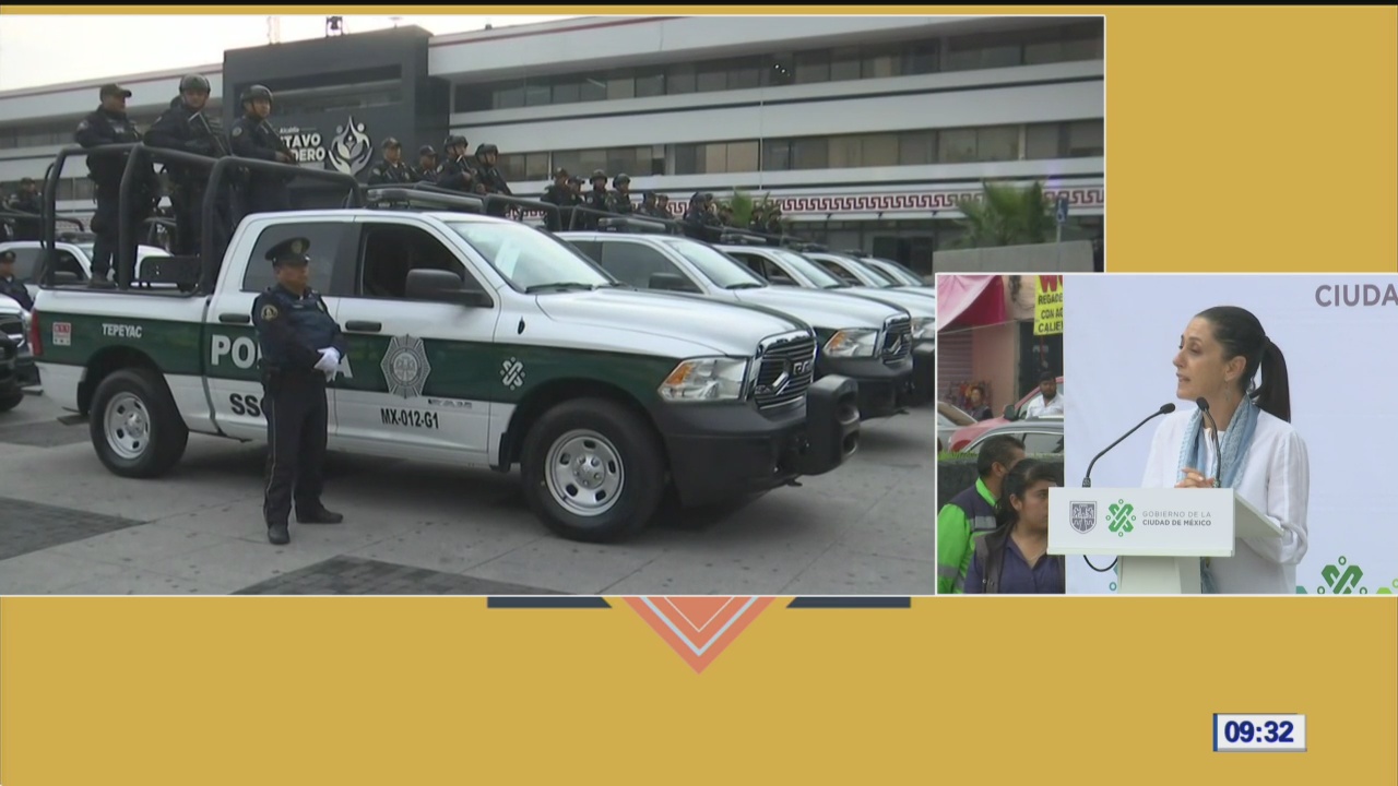 Sheinbaum entrega nuevas patrullas en alcaldía Gustavo A. Madero