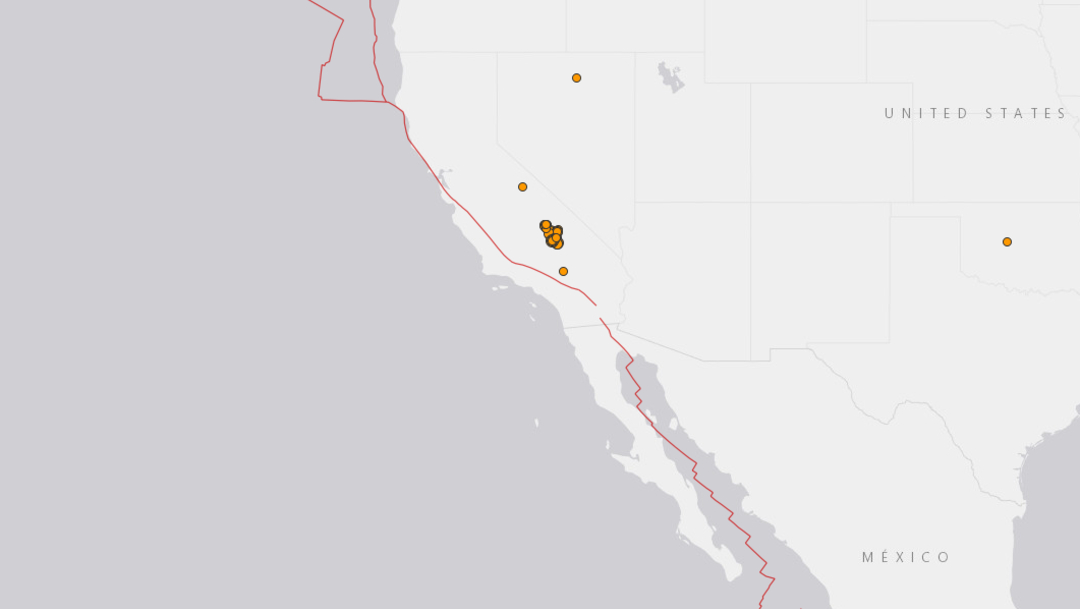 IMAGEN Se registra sismo de magnitud 4.9 en California (USGS)