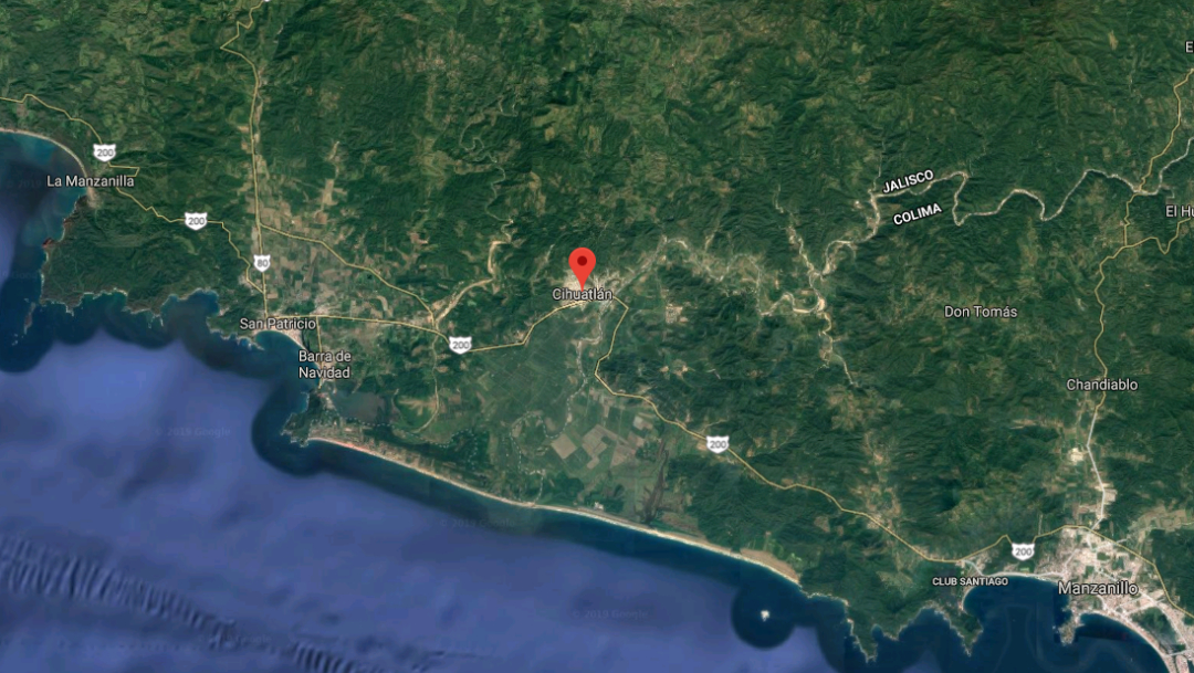 IMAGEN Sismo de magnitud 4.1 se registra en Cihuatlán, Jalisco (Google Maps)