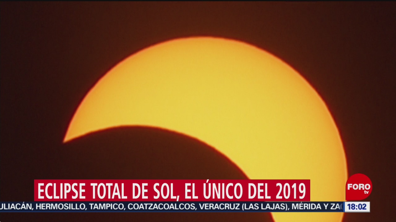 FOTO: Sudamérica disfruta del único eclipse solar de 2019