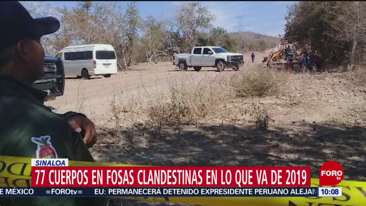 FOTO: Suman 77 cuerpos en fosas clandestinas de Sinaloa en lo que va de 2019, 21 Julio 2019
