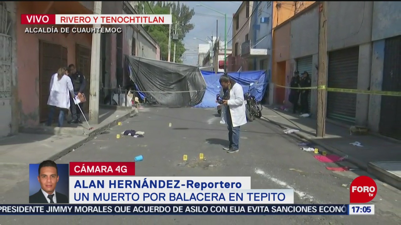 FOTO: Suman dos muertos tras balacera en Tepito, 28 Julio 2019