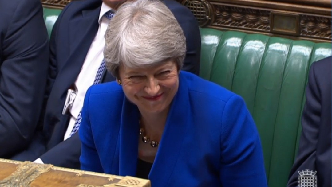 FOTO Theresa May acude al Parlamento por última vez como primera ministra (EFE)