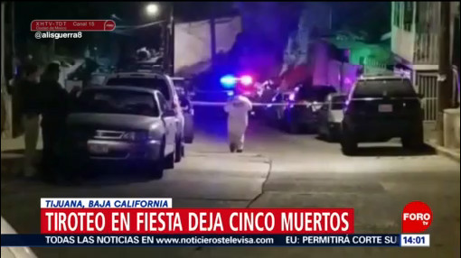 FOTO: Tiroteo en fiesta deja cinco muertos en Tijuana, 28 Julio 2019