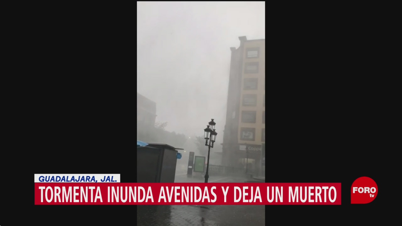 FOTO: Tormenta deja un muerto en Guadalajara