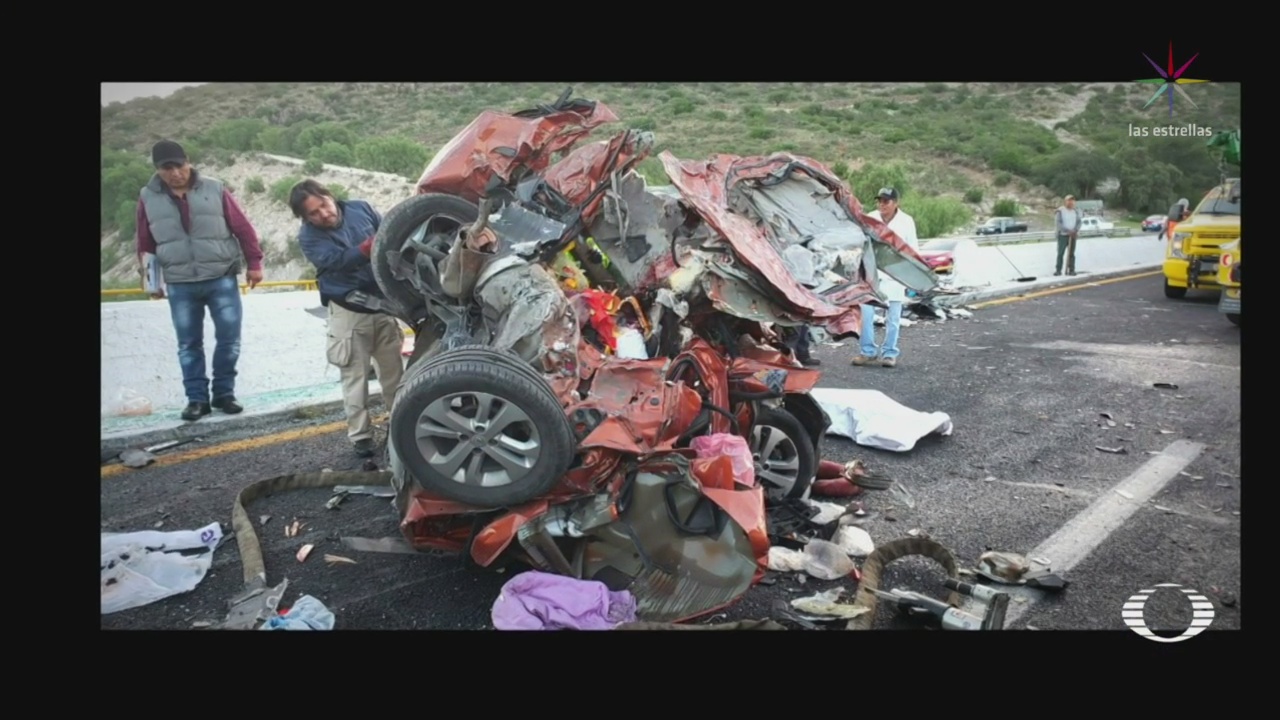 Foto: Tráiler Impacta Ocho Vehículos Carretera San Luis Potosí-Querétaro 29 Julio 2019